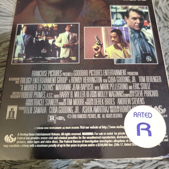 A Murder of Crows VHS, Cuba Gooding Jr. - Picture 6 of 9